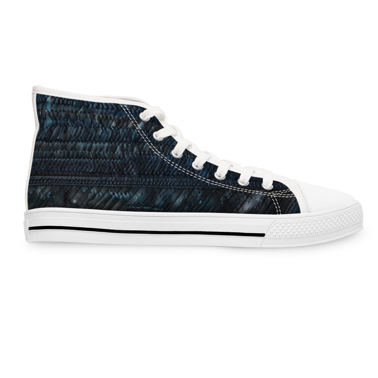 Spring into Style with the Blue Jeans High Tops Sneakers