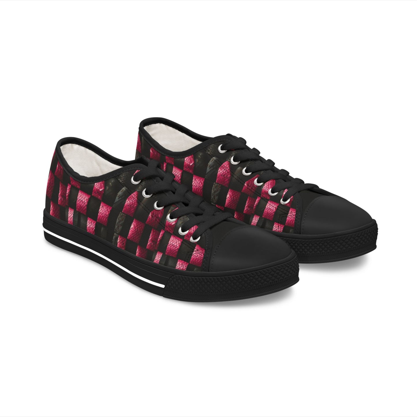 Sugar Skull Style: Spooktacular Pink Sneakers