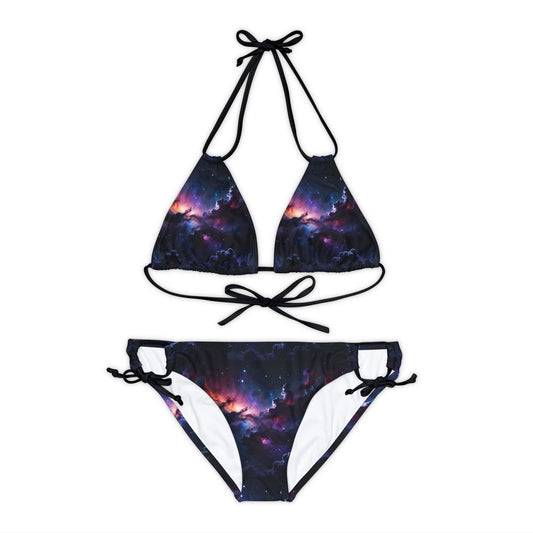 Shine bright in our dazzling Galaxy Strap Bikini