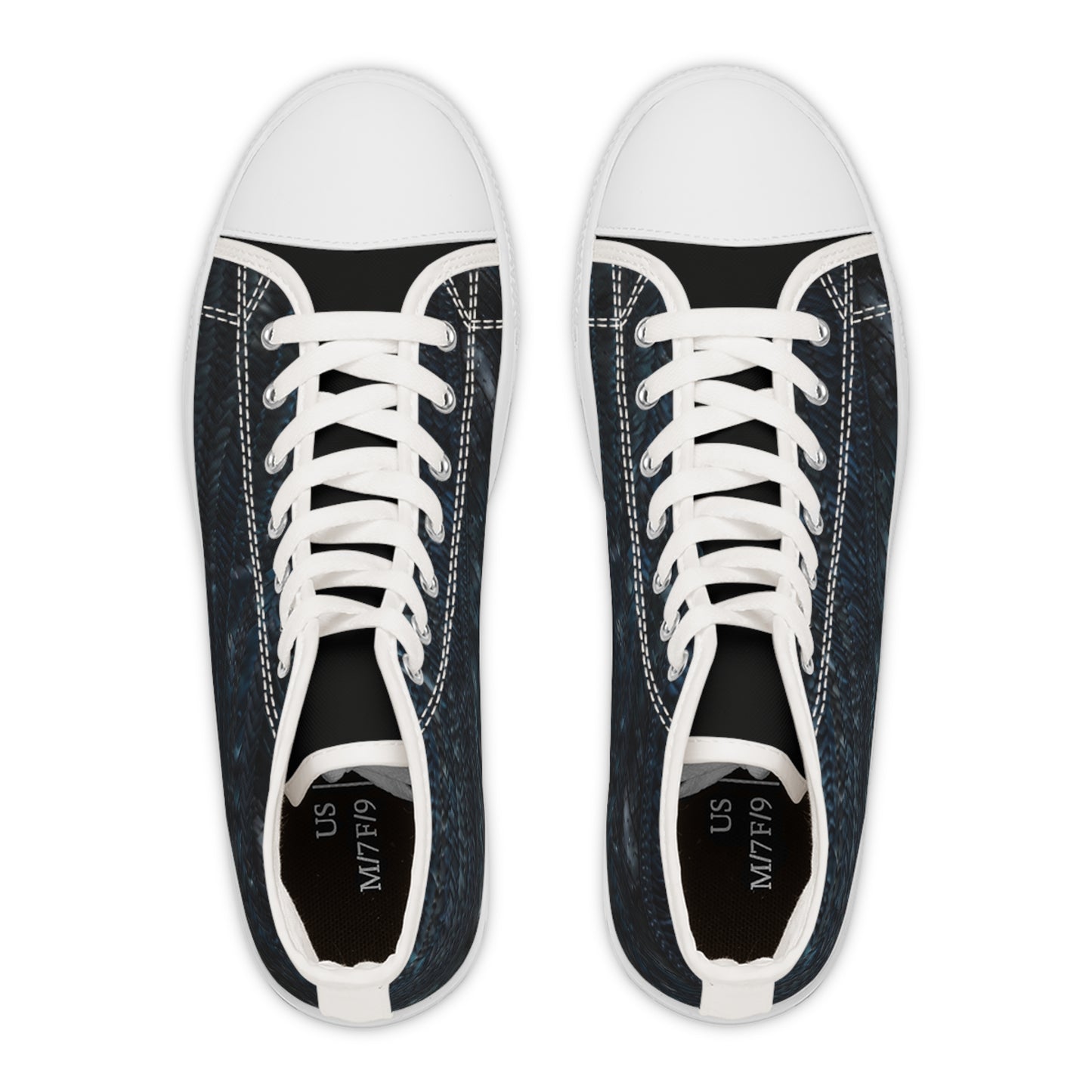 Spring into Style with the Blue Jeans High Tops Sneakers