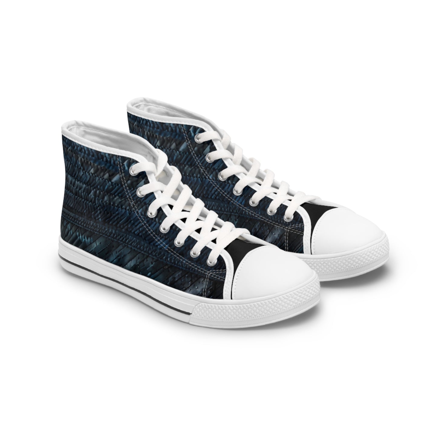 Spring into Style with the Blue Jeans High Tops Sneakers