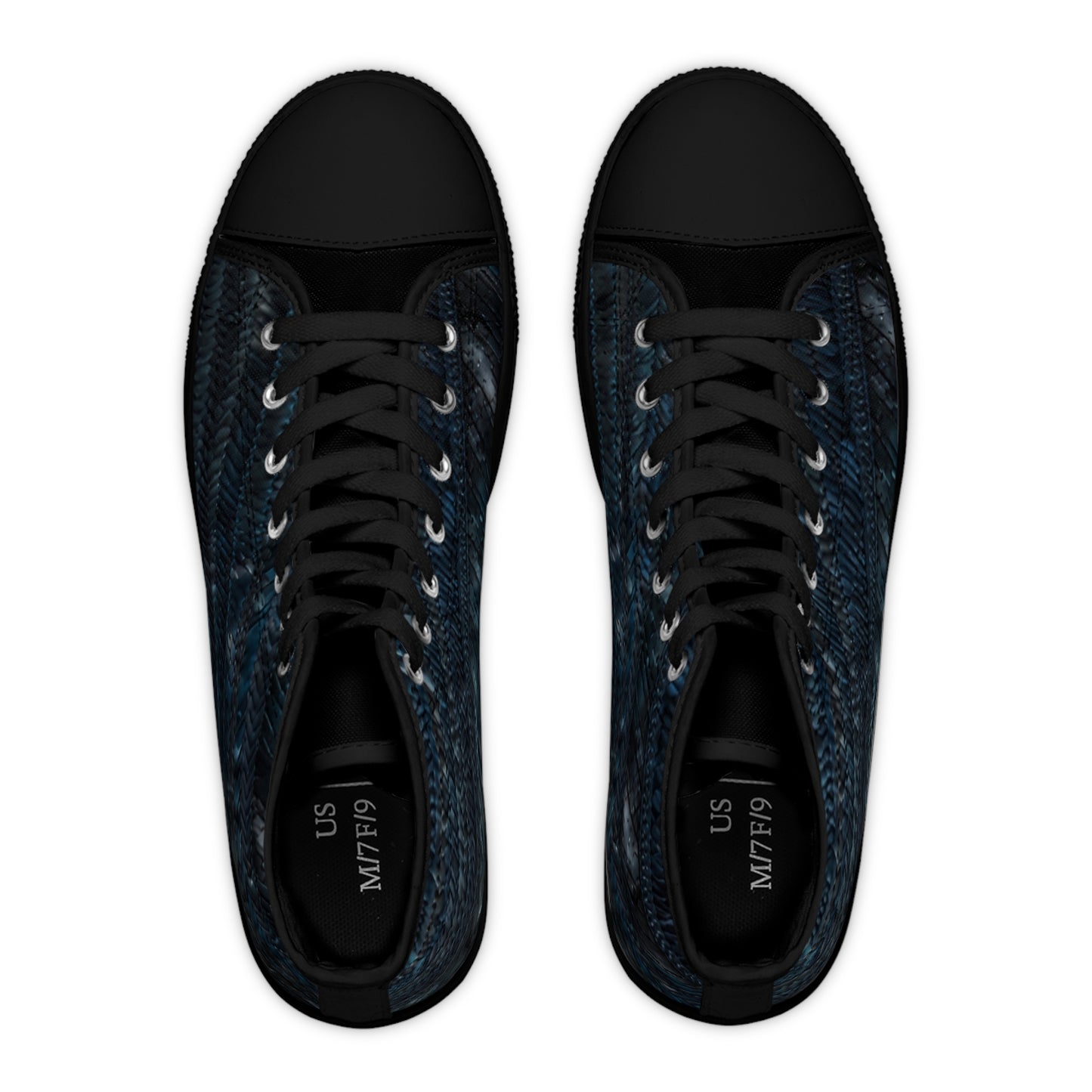 Spring into Style with the Blue Jeans High Tops Sneakers