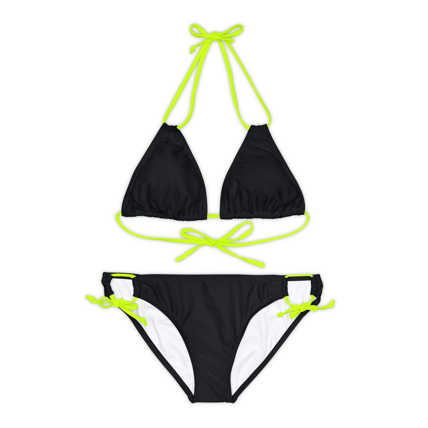 Look effortlessly chic in our timeless black bandeau bikini